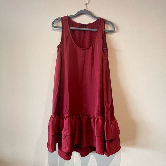 Universal Standard Cabernet tiered ruffled sleeveless dress size 2XS - Picture 4 of 6